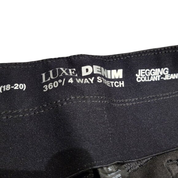 NEW NYGARD XL PLUS SIZED DENIM SKINNY JEGGINGS 18-20 PETITE JEANS NWT - Picture 5 of 8